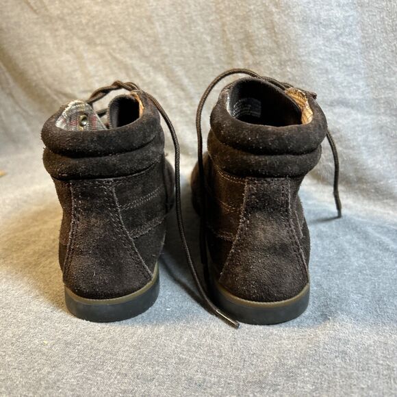 GH BASS & Co Riely Brown Leather Suede Casual Moccasins Hiking Boots W 7-1/2 - Picture 7 of 9